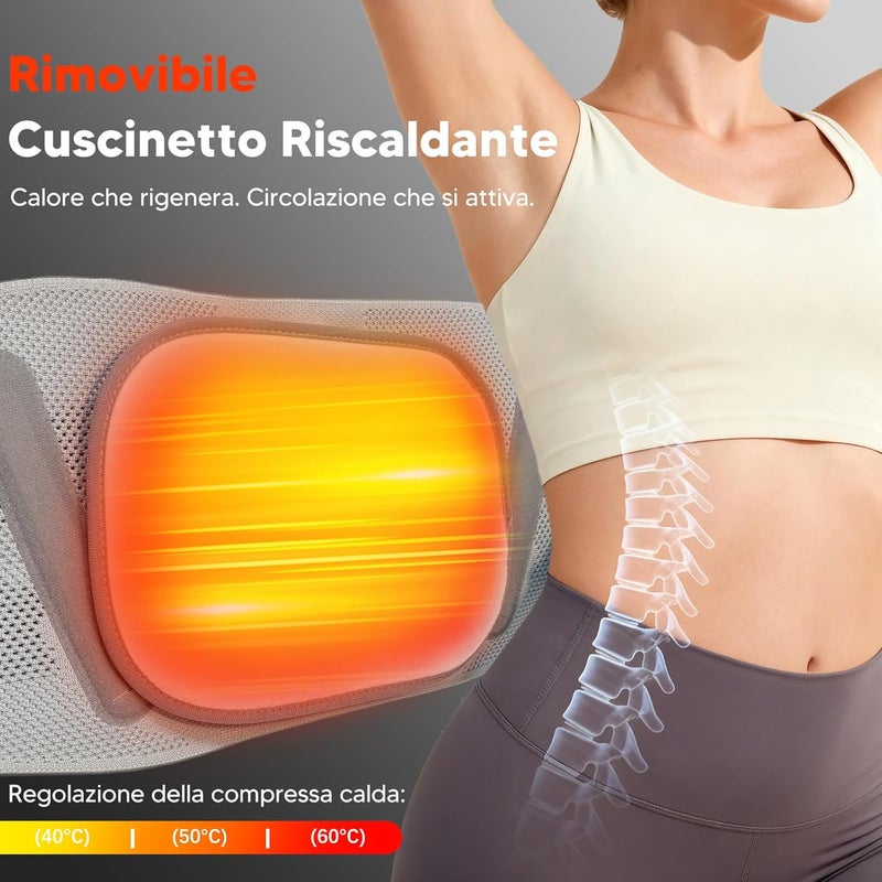 arboleaf Lumbar Support Belt with Heat – Lower Back Brace for Men and Women, Adjustable 360° Compression Wrap with 3 Heat Levels (40°/50°/60°C), Size L (Waist 31.5"-37.4") - Image 5